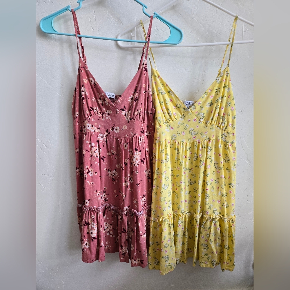 Floral Pink and Yellow Sundress Bundle